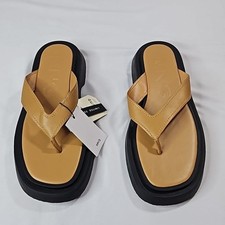 Infradito in pelle marrone