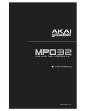 Akai MPD32 Owners Instruction Manual