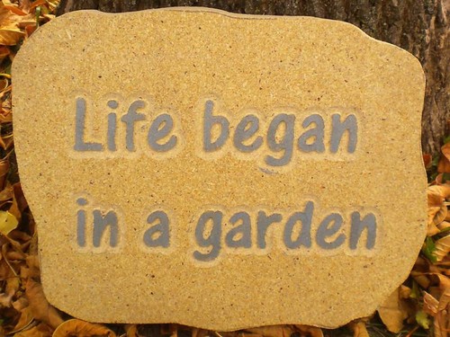 Stampo per placca giardino