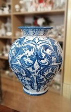 Vaso In Ceramica Di Caltagirone Dipinto A Mano