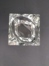 Posacenere Cristallo Vintage Trasparente  A Trapezio