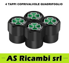 SET 4 TAPPI VALVOLE PNEUMATICI ALFA ROMEO QUADRIFOGLIO GIULIA STELVIO 159 147