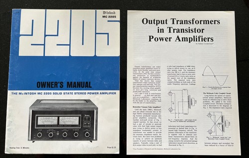 Manuale mcintosh mc2205 - manuale,