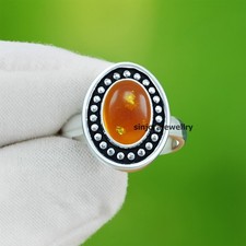 Anello regalo fatto a mano in argento sterling 925 con pietra preziosa...