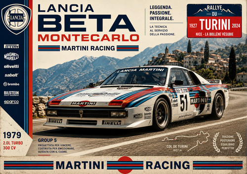 Lancia beta montecarlo poster - beta,