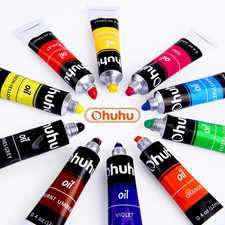 Ohuhu Set di Pitture ad Olio 24 Colori - Pigmenti Ricchi, Non Tossici, Versatili per Artisti