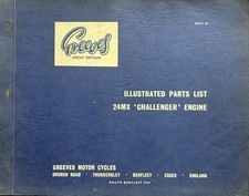 GREEVES 24MX CHALLENGER - CATALOGO RICAMBI ILLUSTRATO MOTORE ORIGINALE