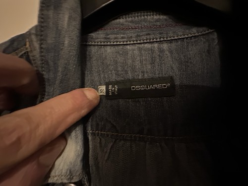Dsquared denim shirt camicia - denim,