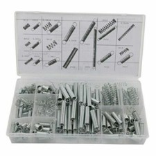 KIT ASSORTIMENTO SET MOLLE A COMPRESSIONE A TRAZIONE BOX 200 PEZZI VARIE MISURE