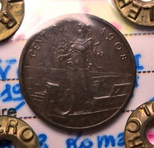 1 CENTESIMO 1908 ITALIA SU PRORA VITTORIO EMANUELE III PERIZIATA ROLLERO SPL+ RR