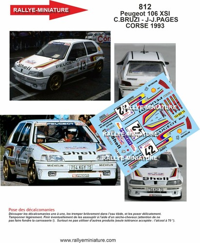 Decals ref 0812 peugeot - 0812,