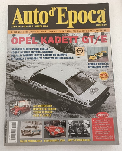 Auto epoca 2008 - auto,
