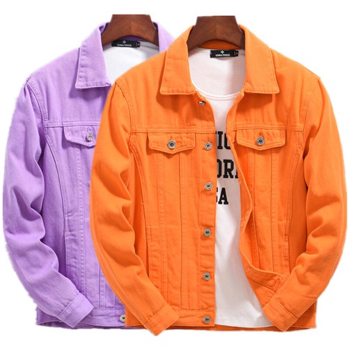 Giacca denim uomo - , arancione