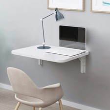 Tavolo Pieghevole a Muro Tavolino Scrivania da parete Bianco Salvaspazio 60x40cm