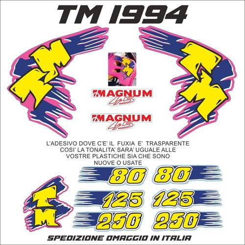 Kit adesivi 1994 cross - adesivi, tm