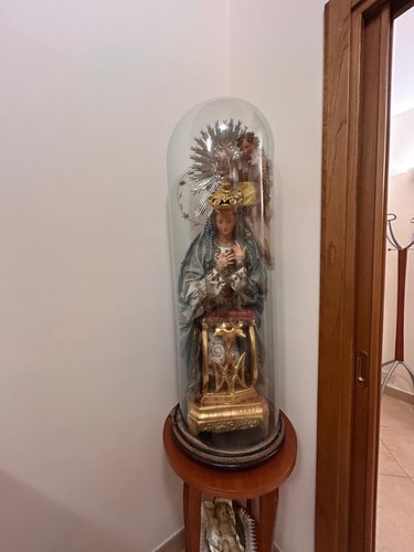 Madonna sotto campana - di, vetro