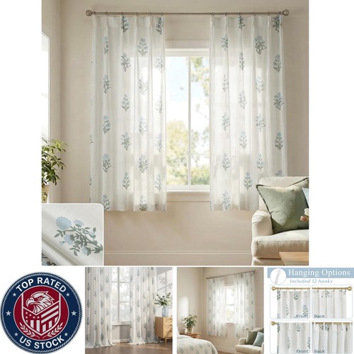 Tende floreali plissettate - , a