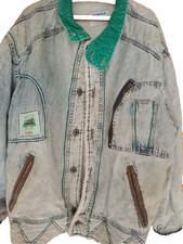 CARRERA JEANS giubbotto uomo men vintage giubbino tg L anni 90 80 jacket retro