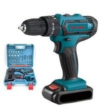 Trapano avvitatore doppia batteria a litio 18V 5ah valigia 24 accessori MLS0003