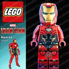 ⭐ LEGO Iron Man sh914 Minifigure Marvel Avengers Mark 64 Armor sh0914 Tony Stark