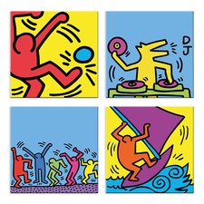 Quadri haring 4 Pezzi Stampa