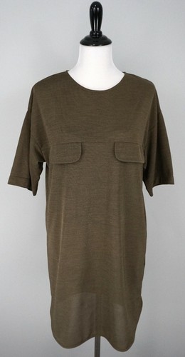 Abito camicia zara verde - abito,