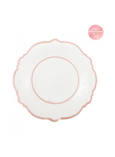 Piatti liberty 21 - cm.21, rose
