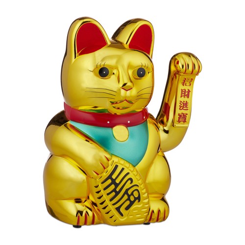 Gatto sventolante oro - , maneki