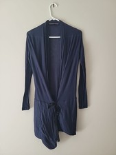 Cardigan lungo blu navy