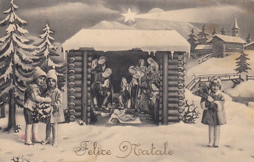Cartolina auguri feste buon - cartolina,