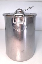 Portavivande Schiscetta Gavetta vintage, anni '60, in acciaio inox 18/10.