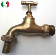 RUBINETTO IN OTTONE A FARFALLA