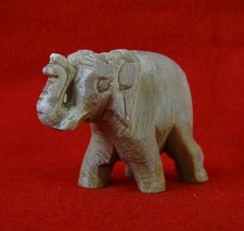 ? PORTA INCENSO - ELEFANTINO IN PIETRA INTAGLIATO A MANO OTTIMA QUALITA'-A1264-