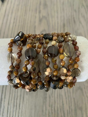 Bracciale pelle marrone - bracciale, in