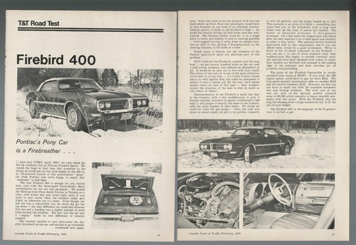 1968 pontiac firebird - 1968, road