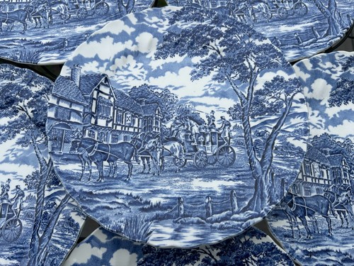 Set piatti blu royal - 5, in