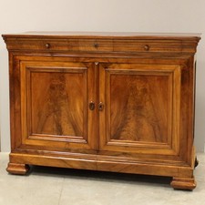 CREDENZA CAPPUCCINA Luigi Filippo - IN NOCE - EPOCA 800 - RESTAURATA