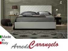 letto imbottito contenitore ecopelle  una piazza e mezza rete inclusa 120x190 