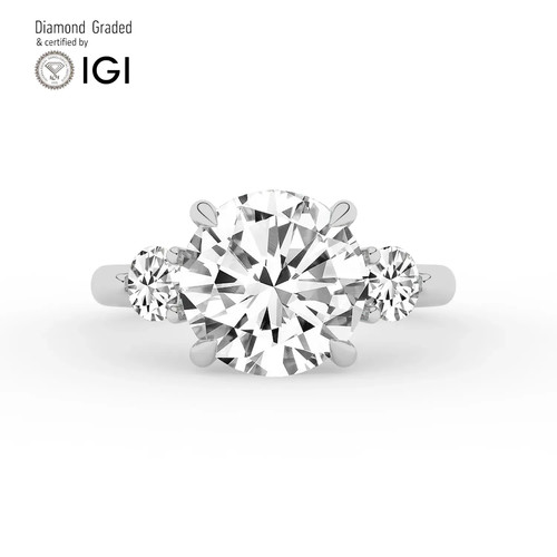 Anello trilogy diamante - anello, tondo