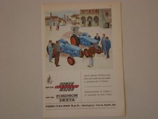 advertising Pubblicità 1959 TRATTORI FORD FORDSON