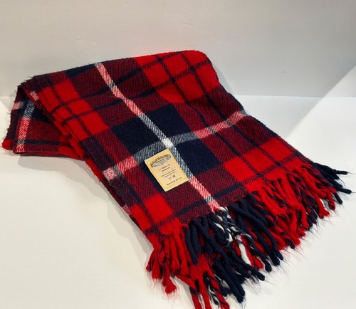 Vintage faribault rosso plaid - vintage,