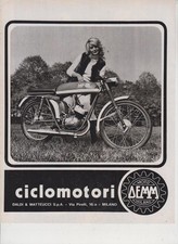 advertising Pubblicità-MOTO DEMM HF  50 1971 MOTOITALIANE MOTOSPORT EPOCA