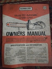 Manuale motosega Homelite 150