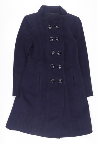 Cappotto donna blu pea zara - cappotto,