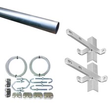 Kit doppia staffa cimini doppia cinghia doppia antenna TV 10 12 16 20 piedi palo albero