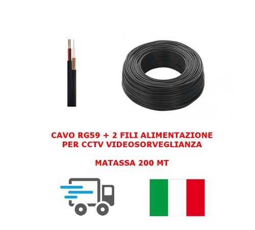 Matassa cavo video coassiale - matassa,