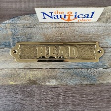 Solid Brass "Head" Door Sign -