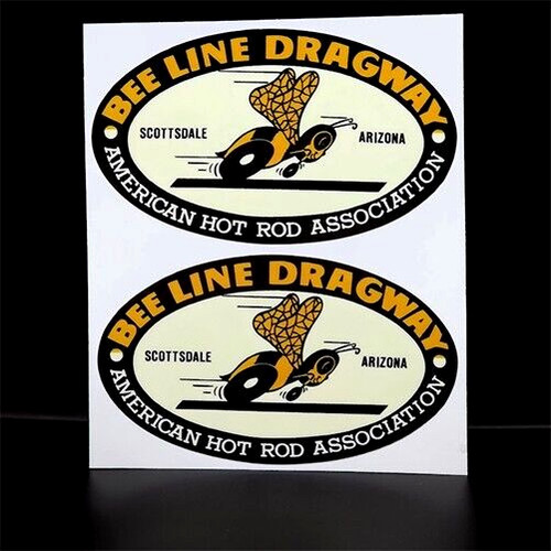 Decalcomanie bee line dragway - bee,