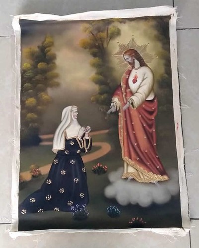 Quadro olio tela - olio, sacro