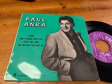 7"  ITALY 1958 EP Paul Anka – Diana / Don't Gamble With Love / I Love You, Baby